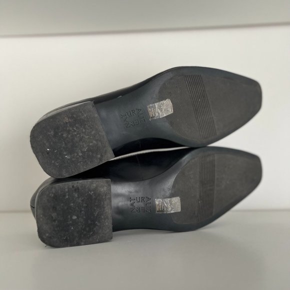 Square Toe Naturalizer "Clea" Black Leather Loafers/Flat - Picture 11 of 12